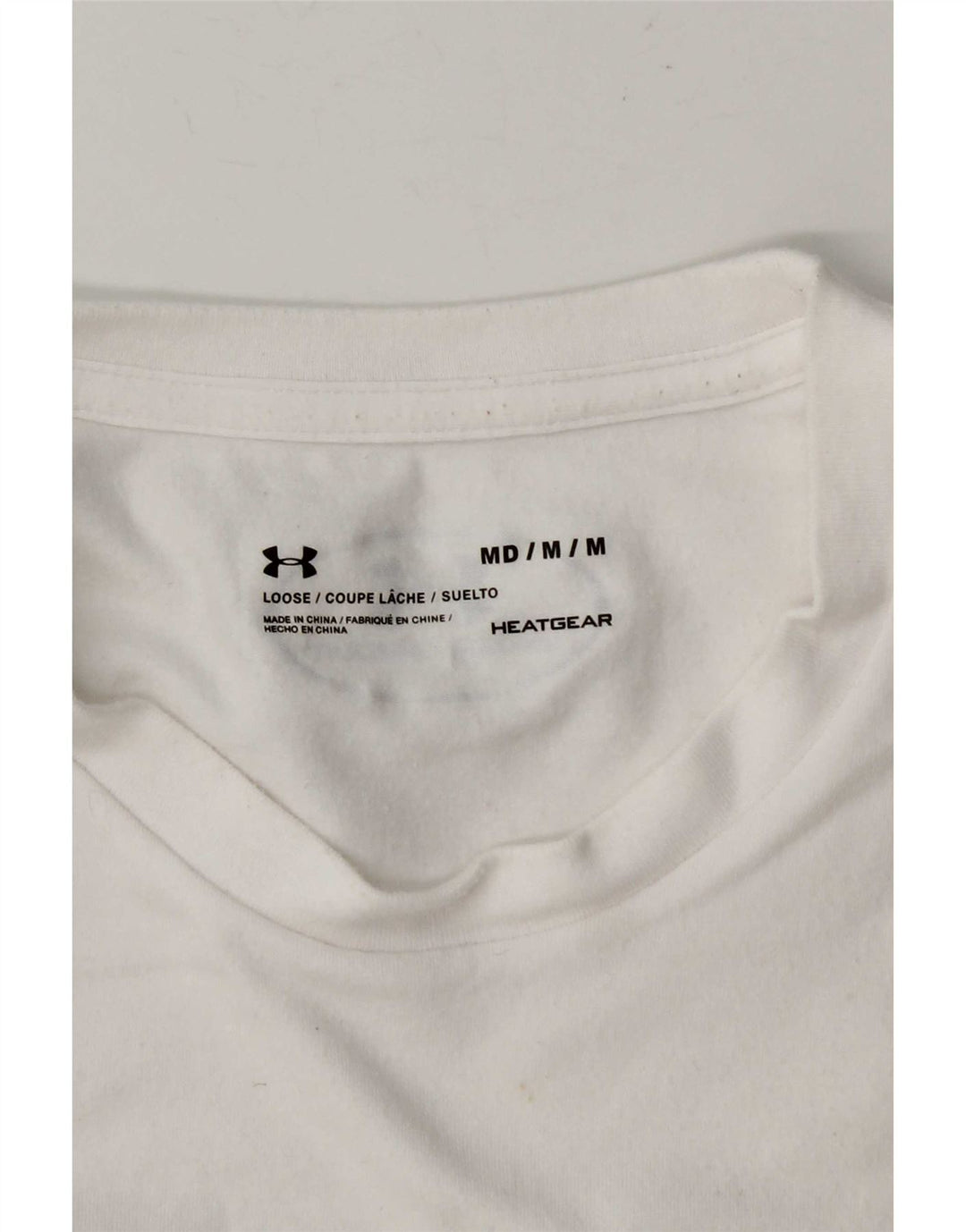 Under Armour Herre Heat Gear Grafisk T-shirt Top Medium White