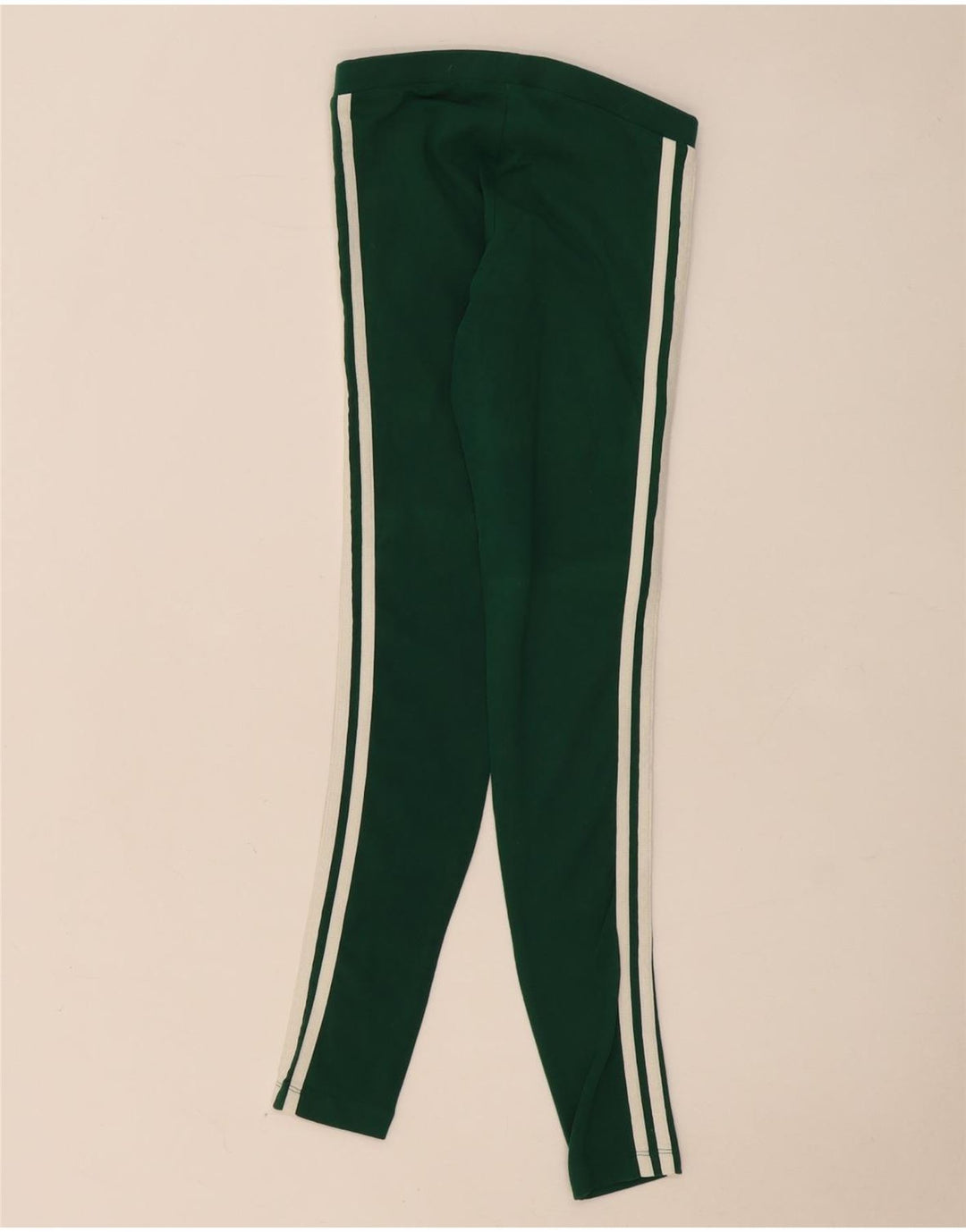 Adidas Womens Leggings UK 8 Small Green Bomuld