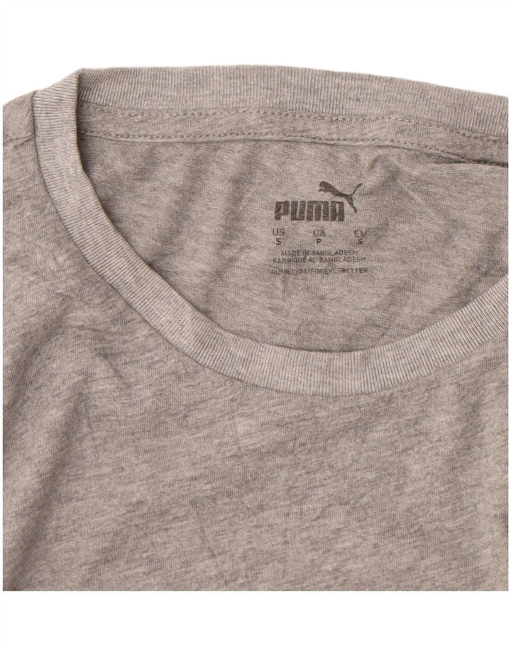 PUMA Grafisk T-shirt top til mænd, lille grå