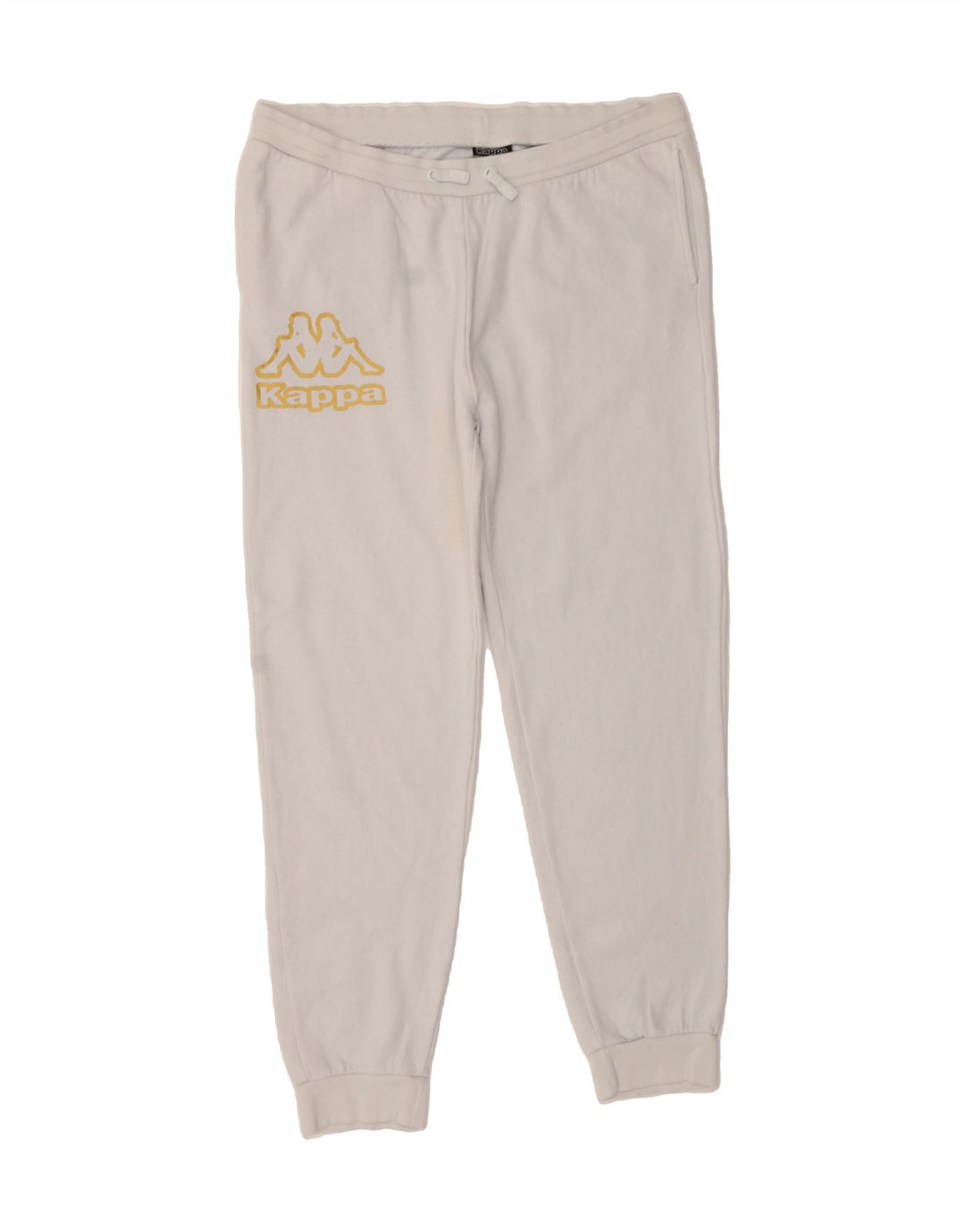 KAPPA Mens Graphic Tracksuit Trousers Joggers 2XL White Vintage Kappa and Second-Hand Kappa from Messina Hembry 
