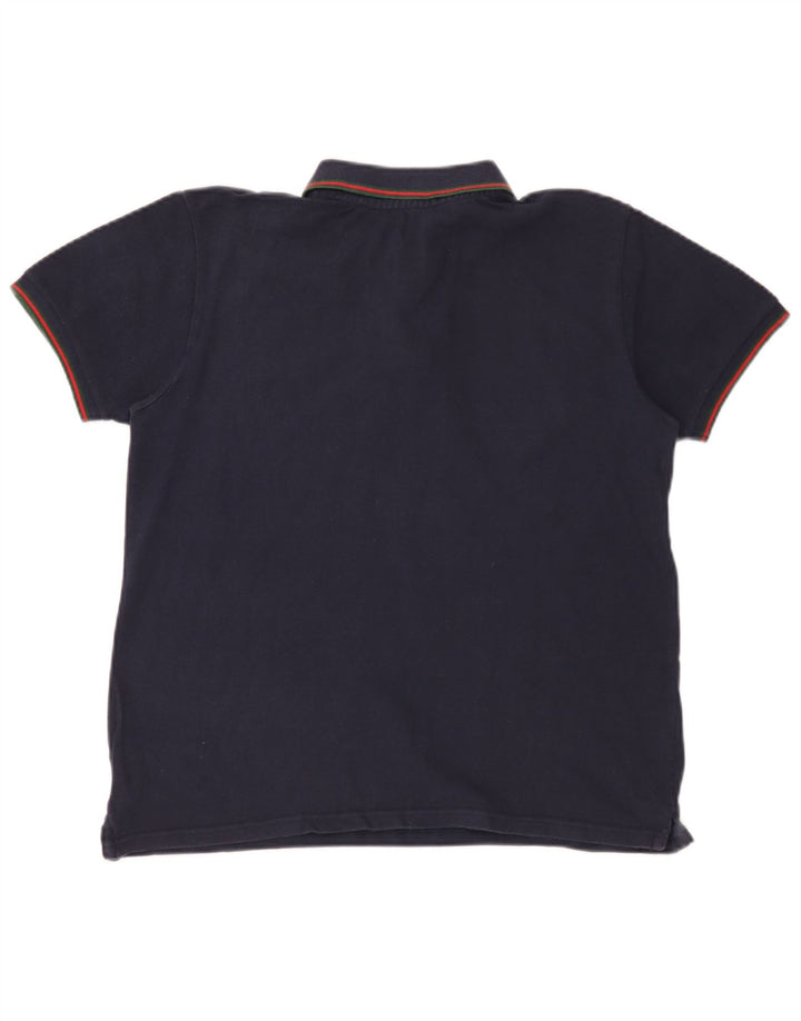 Fred Perry Mens Polo Shirt Medium Navy Blue Cotton