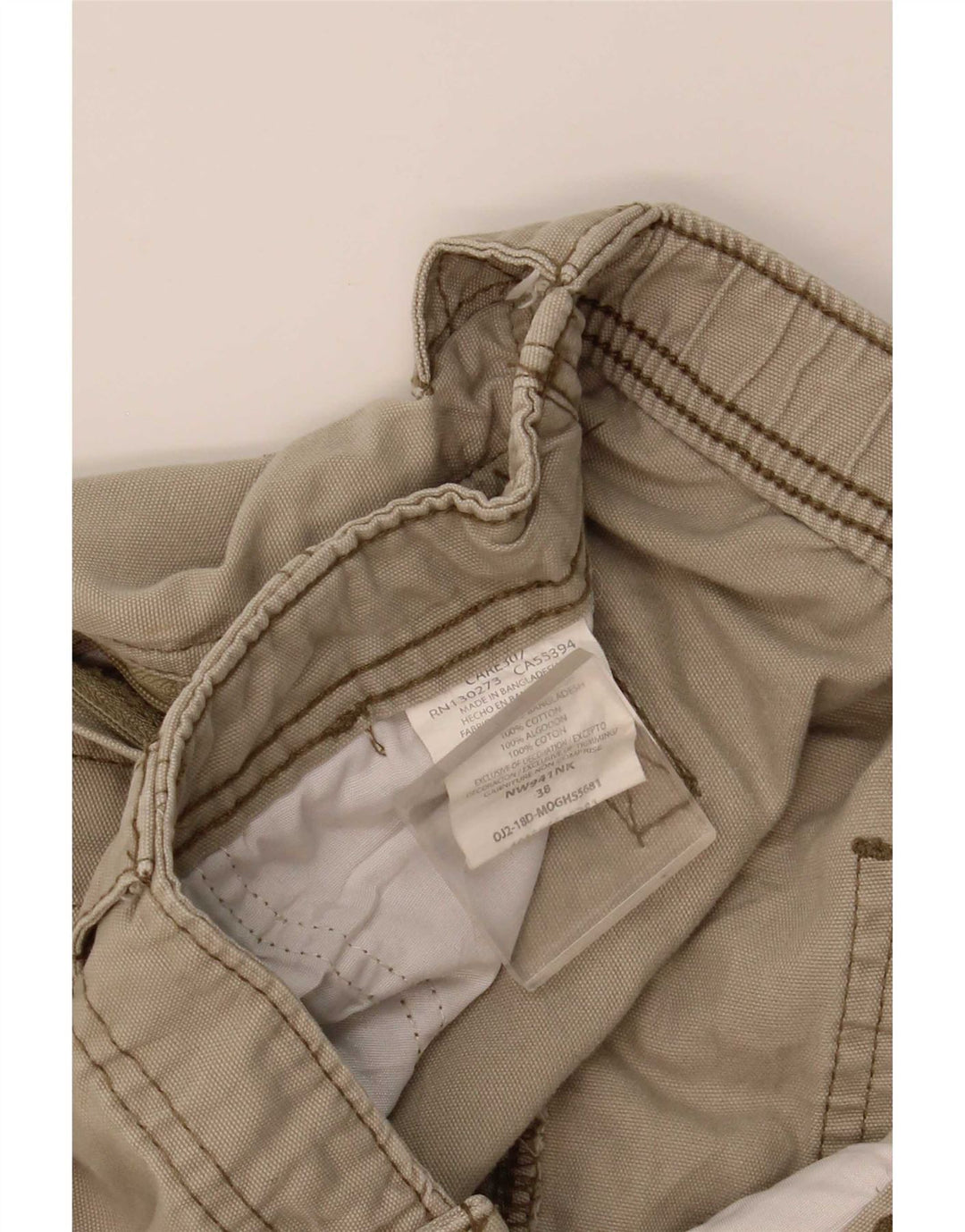 Wrangler Mens Cargo Shorts W38 XL Beige Cotton