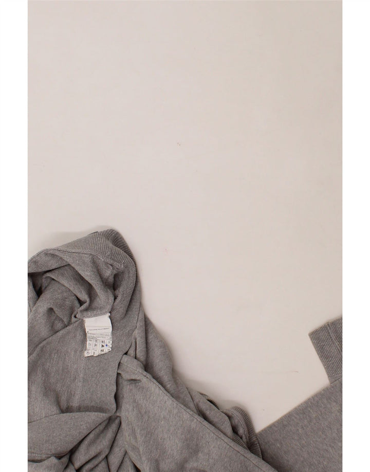 BENETTON Womens Sweatshirt Jumper UK 14 Medium Grey Cotton Vintage Benetton and Second-Hand Benetton from Messina Hembry 
