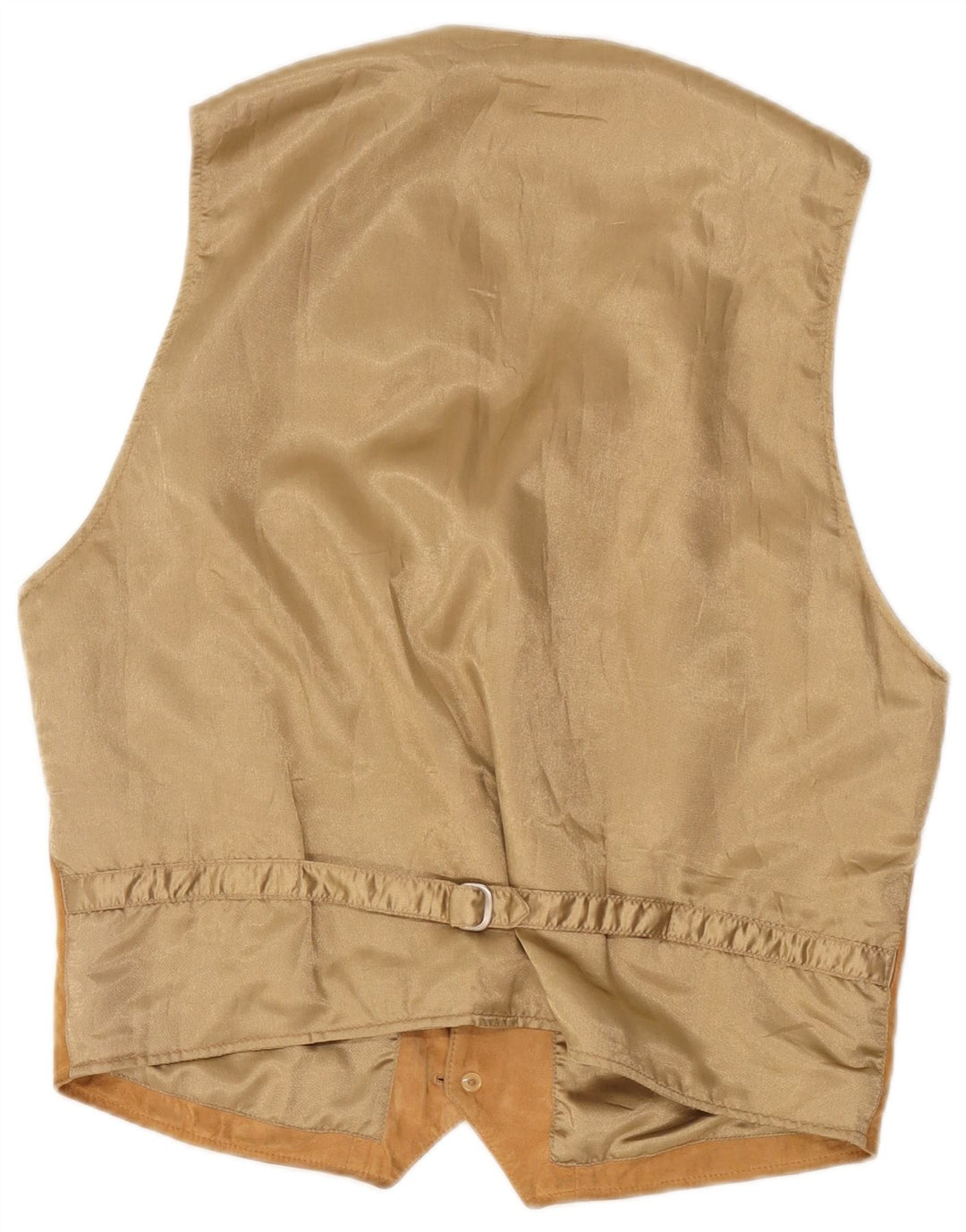 Gilet en daim vintage pour homme Beige moyen Colourblock