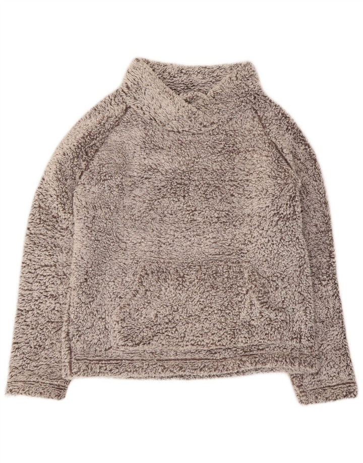 John Lewis Dame Oversized Fleece Jumper UK 10 Lille Grå Polyester