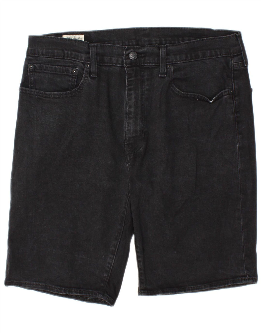 Levi's Mens 502 Denim Shorts W36 Large Black Cotton
