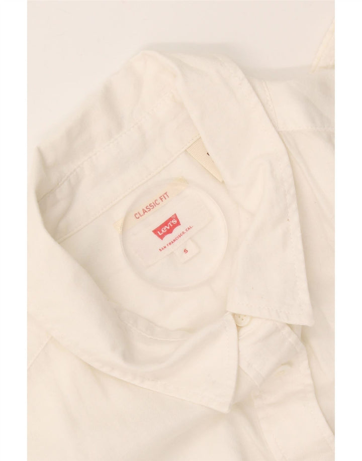 Camicia Levi's da donna vestibilità classica UK 10 piccola bianca