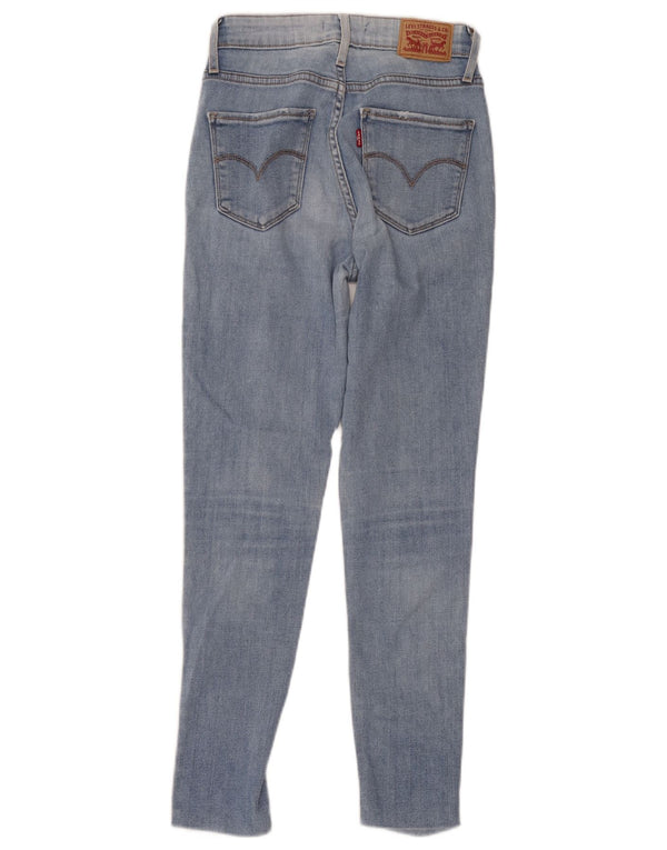 Levi's Damen 721 High Rise Skinny Jeans W26 L32 Blaue Baumwolle