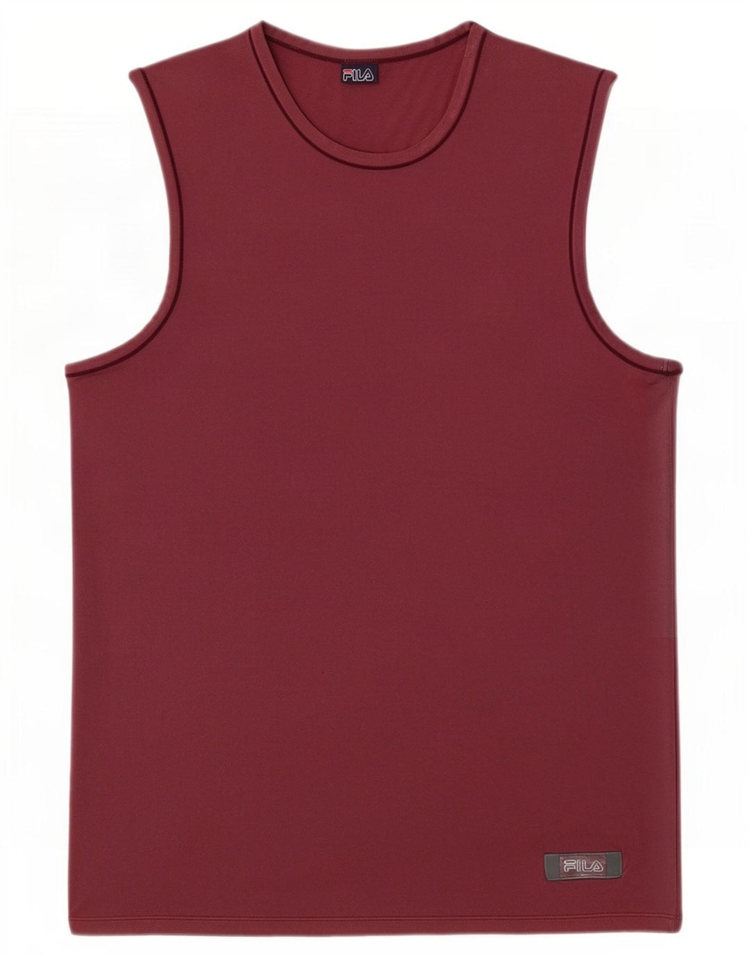 Fila Mujer Chaleco Top UK 8 Small Borgoña