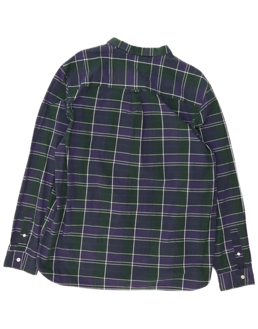 Lyle & Scott herreskjorte 2XL marineblå ternet bomuld