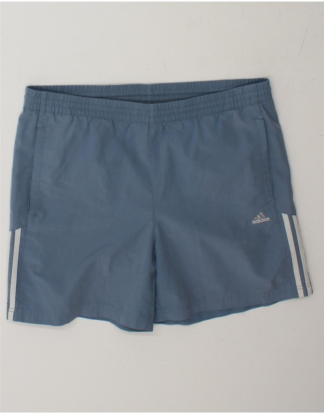 ADIDAS Mens Sport Shorts Medium  Blue Polyester Vintage Adidas and Second-Hand Adidas from Messina Hembry 
