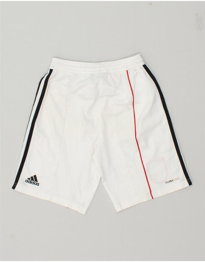 ADIDAS Boys Climacool Graphic Sport Shorts 9-10 Years White Polyester | Vintage Adidas | Thrift | Second-Hand Adidas | Used Clothing | Messina Hembry 