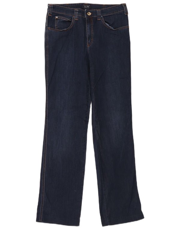 Armani Womens Straight Jeans W31 L32 Navy Blue Cotton