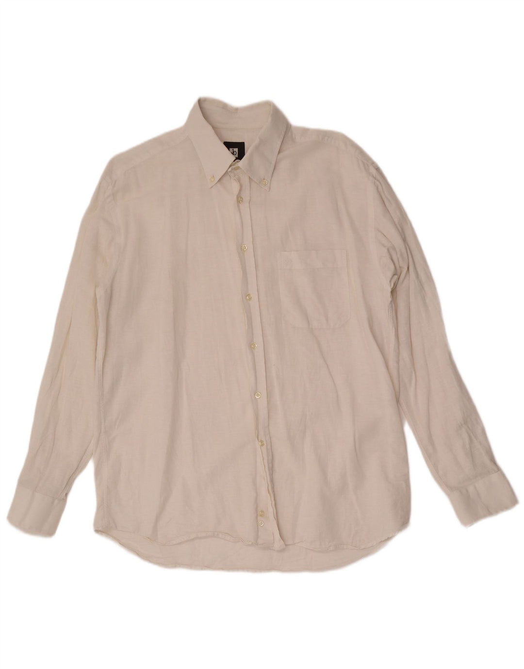 ROCCOBAROCCO Мужская рубашка размер 44 17 1/2 XL белая