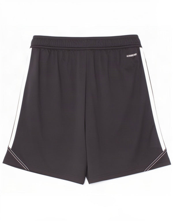 Pantaloncini sportivi Adidas Aeroready da ragazzo 13-14 anni in poliestere nero