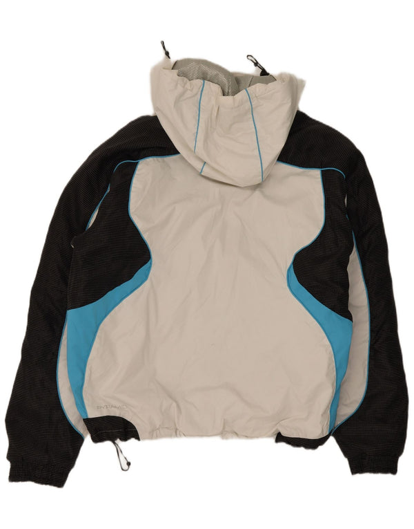 Pyramid Veste de ski à capuche pour homme UK 44 2XL Blanc Colourblock