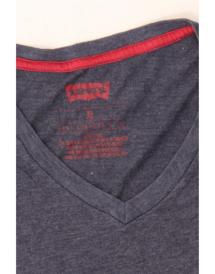 Levi's Hombre Camiseta Top XL Azul Marino Algodón