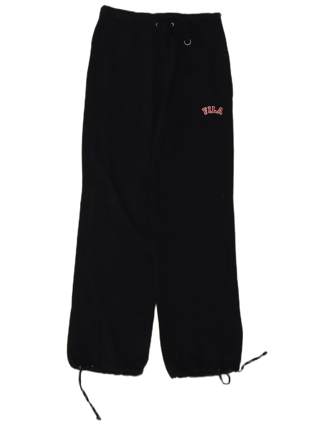 FILA Womens Straight Casual Trousers XS Black Polyester