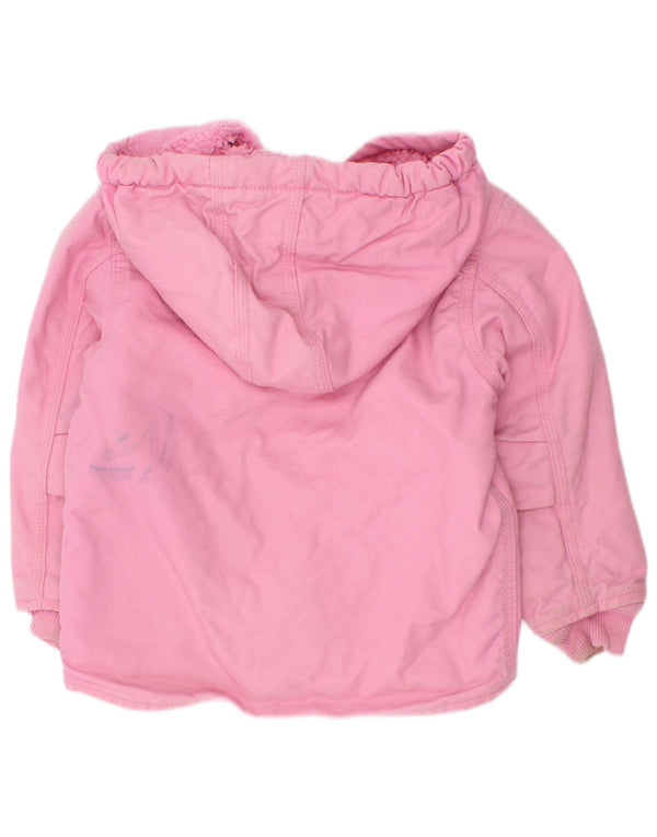 Carhartt Sherpa-Jacke mit Kapuze für Mädchen, 2–3 Jahre, rosa Baumwolle