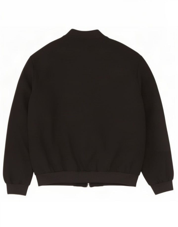 Zara Chaqueta Bomber Mujer UK 44 Mediana Poliéster Negro