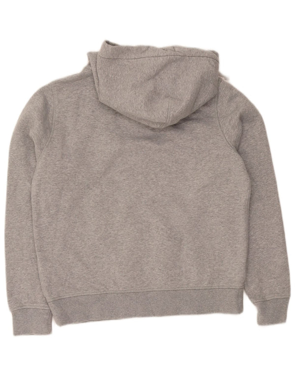 Maglione con cappuccio da donna con vestibilità regolare grafica Jack Wills UK 14 grande cotone grigio