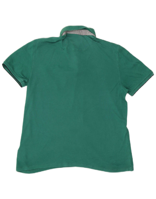 Ted Baker Mens Polo Shirt Size 5 XL Green Cotton