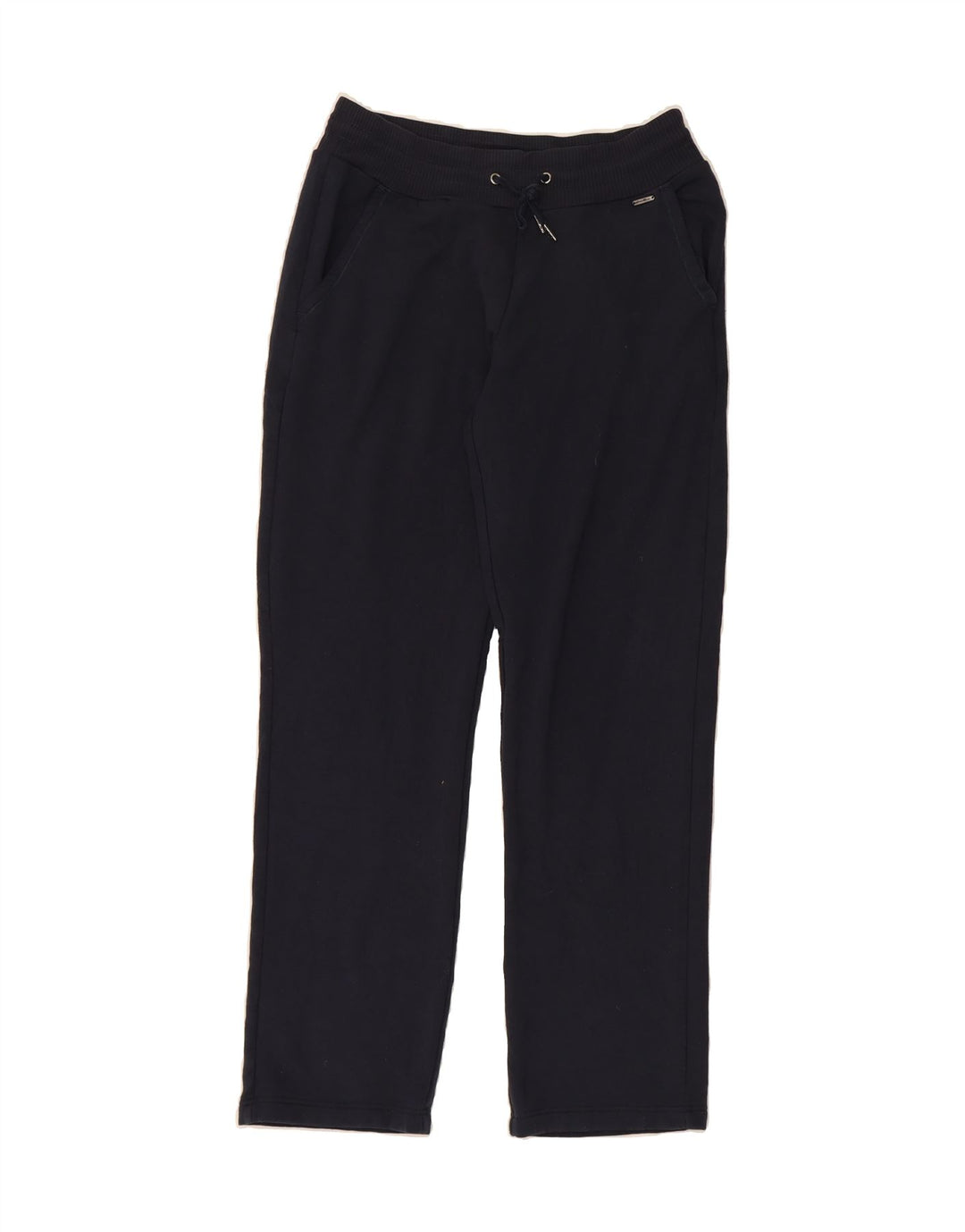 EDDIE BAUER Womens Tracksuit Trousers UK 10 Small  Navy Blue Modal Vintage Eddie Bauer and Second-Hand Eddie Bauer from Messina Hembry 