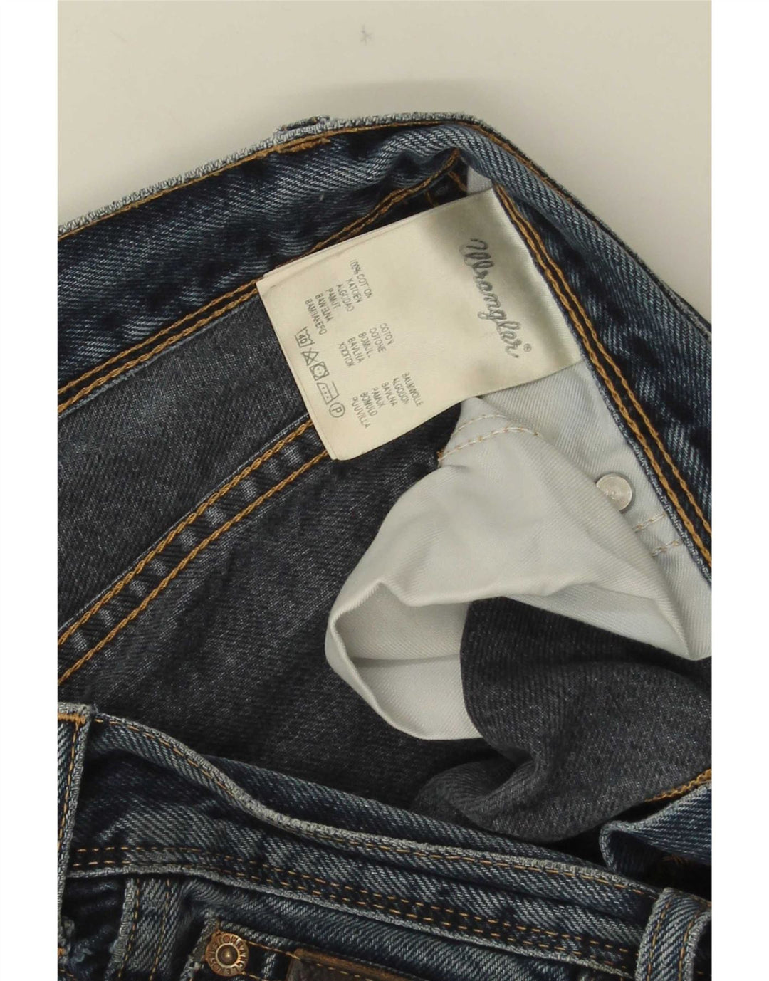 Wrangler Mens Texas Straight Jeans W34 L30 Blue Cotton