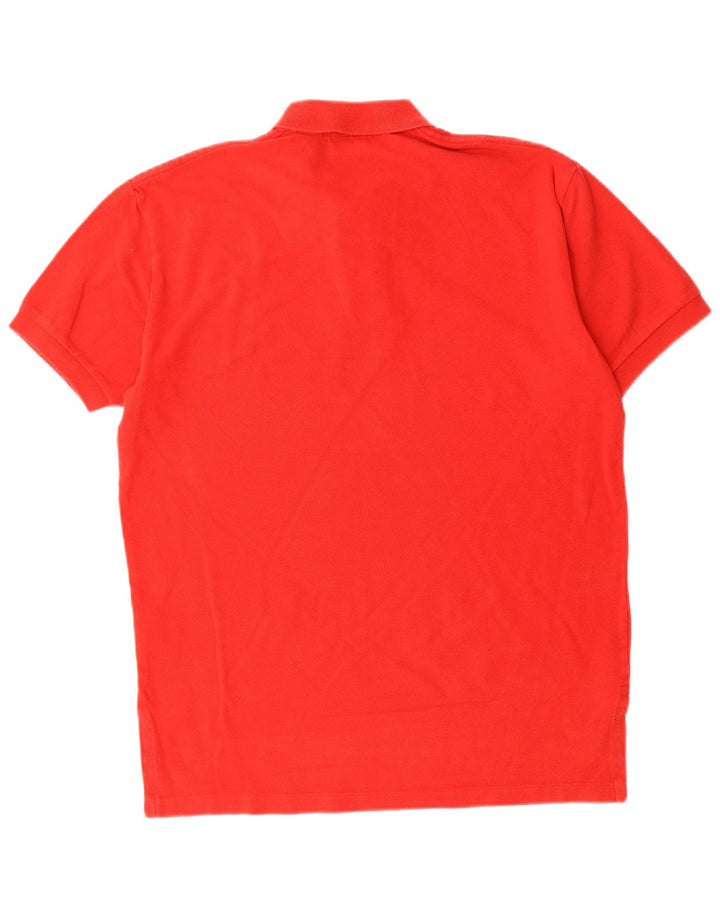 POLO RALPH LAUREN Mens Polo Shirt Medium Red Cotton