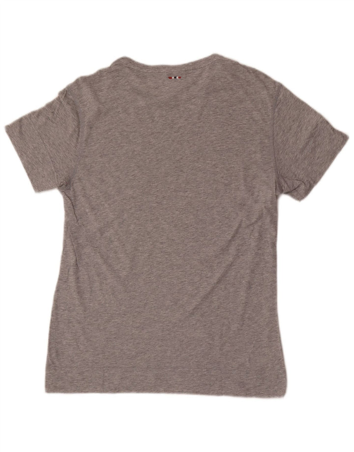 Napapijri Mens Geographic T-Shirt Top Small Grey