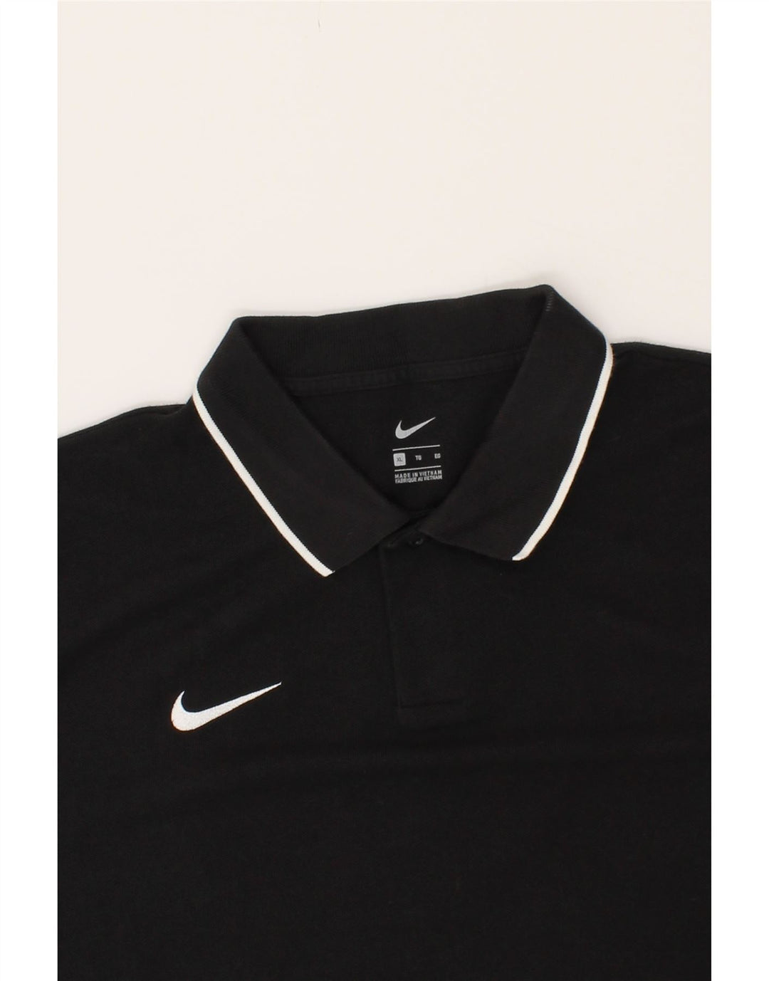 NIKE Mens Polo Shirt XL Black Vintage Nike and Second-Hand Nike from Messina Hembry 