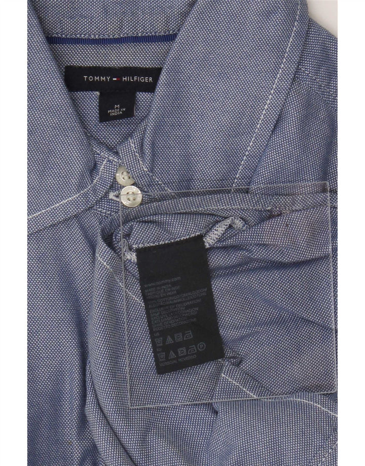 Tommy Hilfiger γυναικείο πουκάμισο UK 12 μεσαίο μπλε βαμβακερό