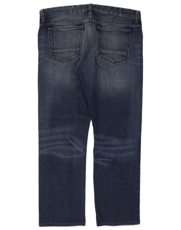 Tommy Hilfiger Herren Straight Jeans W36 L28 Marineblau Baumwolle