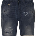 Женские джинсовые шорты Diesel W27, маленькие синие, хлопок