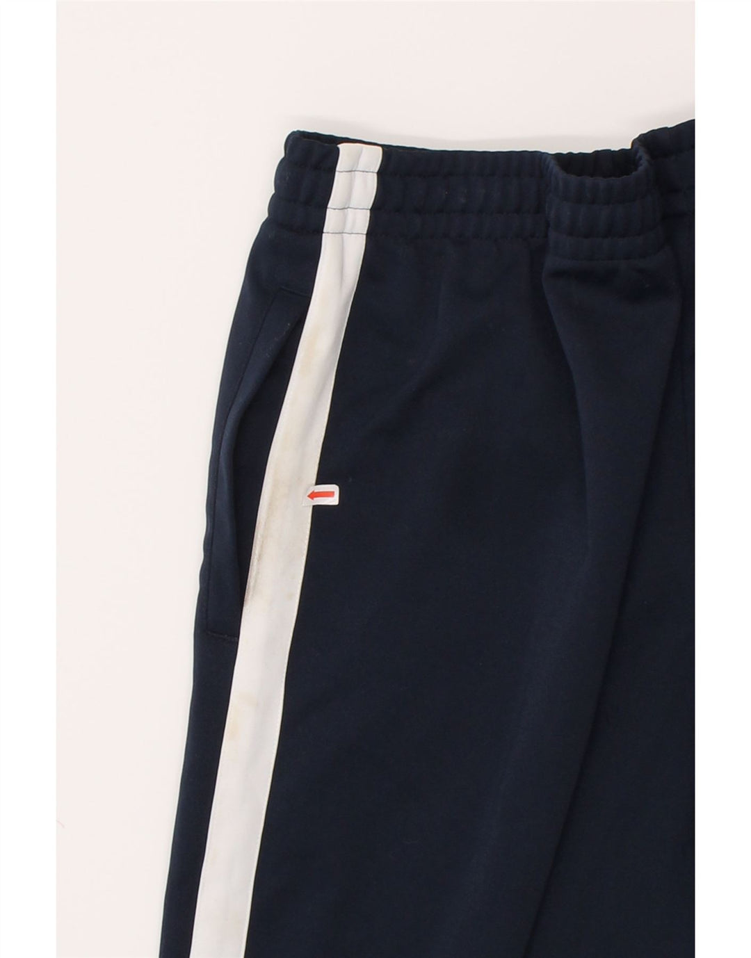 STARTER Mens Tracksuit Trousers Large Navy Blue Colourblock Polyester Vintage Starter and Second-Hand Starter from Messina Hembry 