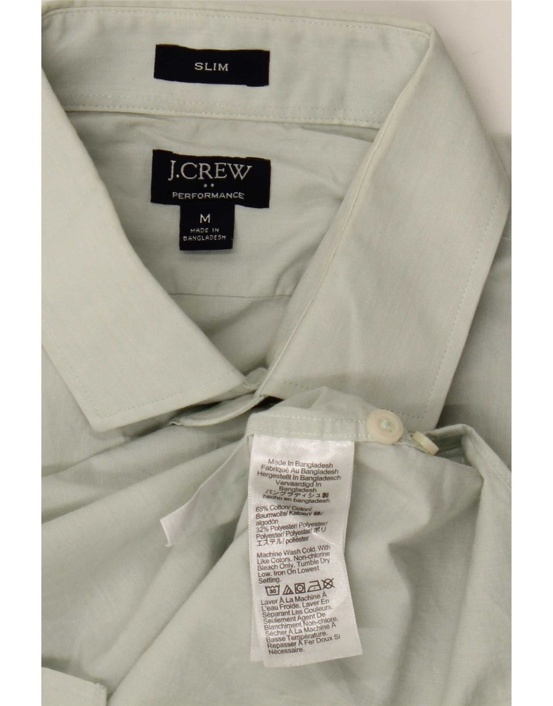 J. Crew Slim Fit Skjorte til mænd Medium Grøn Bomuld