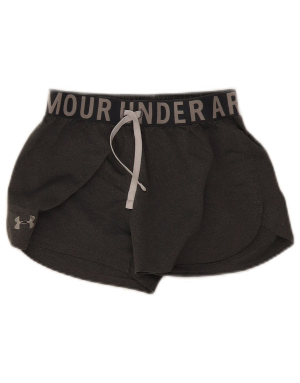 Under Armour Girls Heat Gear Grafiske sportsshorts 9-10 år Medium Grå