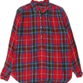 CHAPS Womens Flannel Pullover Shirt UK 18 XL Red Check Cotton Vintage Chaps and Second-Hand Chaps from Messina Hembry 