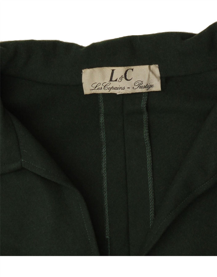 LES COPAINS Womens Short Sleeve Pullover Blouse Top UK 14 Medium Green Vintage Les Copains and Second-Hand Les Copains from Messina Hembry 