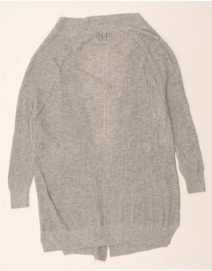 MOSSIMO Womens Longline Open Cardigan Sweater UK 20 2XL Grey Nylon Vintage Mossimo and Second-Hand Mossimo from Messina Hembry 