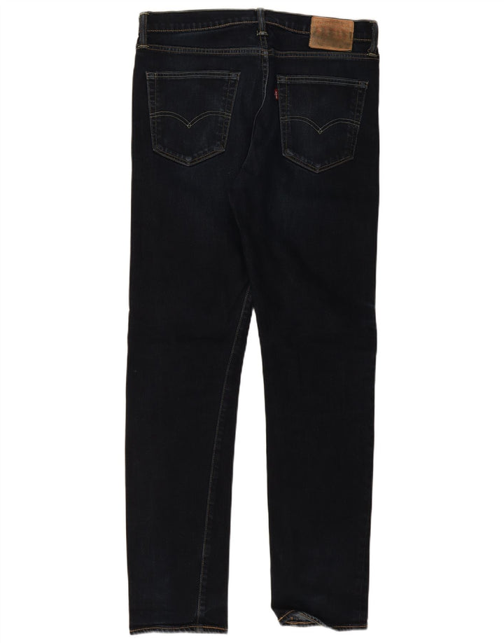 Levi's Mens 522 Slim Jeans W34 L34 Navy Blue Cotton