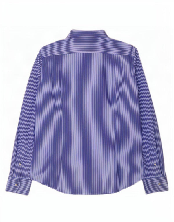 Polo Ralph Lauren Chemise habillée pour homme XL en coton à fines rayures bleues