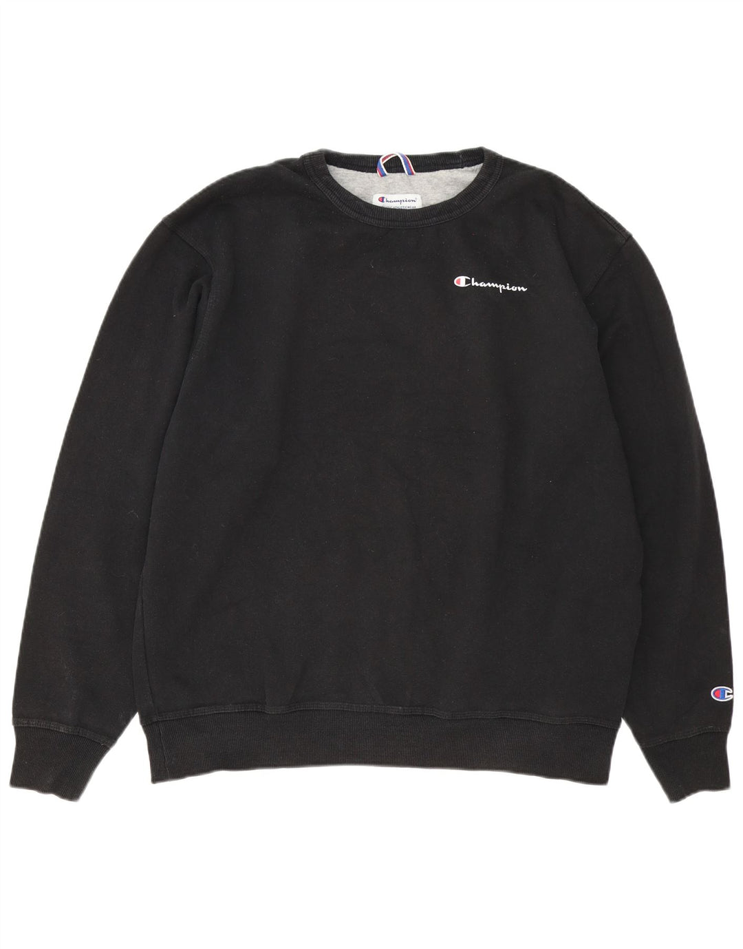Champion Herre Sweatshirt Jumper Large Sort Bomuld