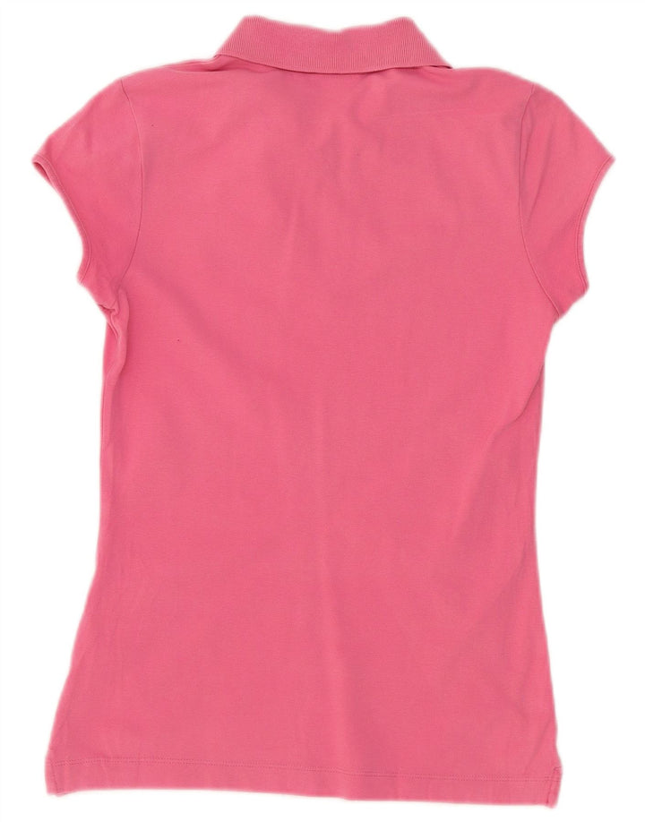 PUMA Dame Polo Shirt UK 12 Medium Pink