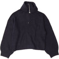 FRENCH CONNECTION Womens Zip Neck Jumper Sweater UK 14 Medium Navy Blue Vintage French Connection and Second-Hand French Connection from Messina Hembry 