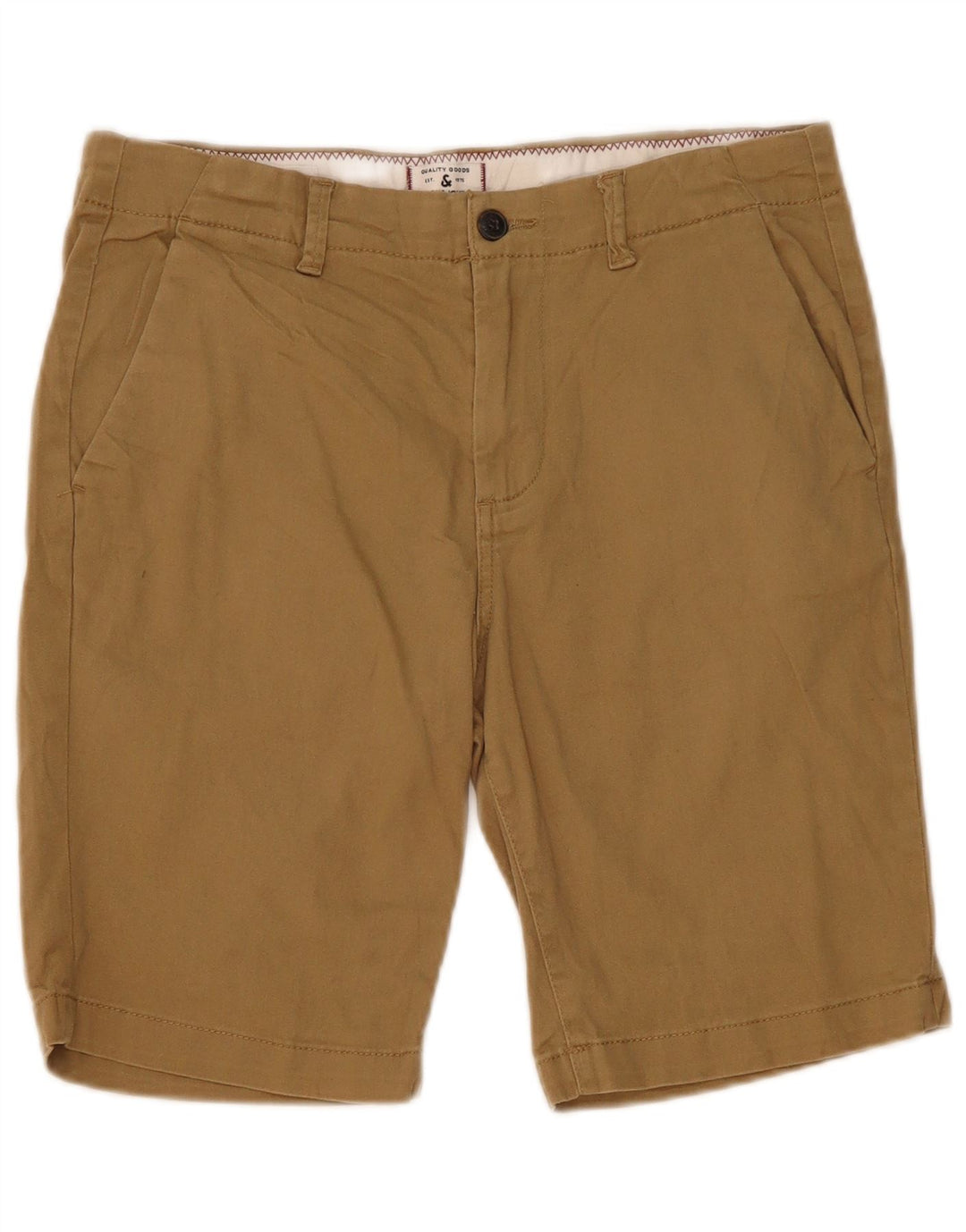 Jack & Jones Mens Chino Shorts Small W32 Brown Cotton