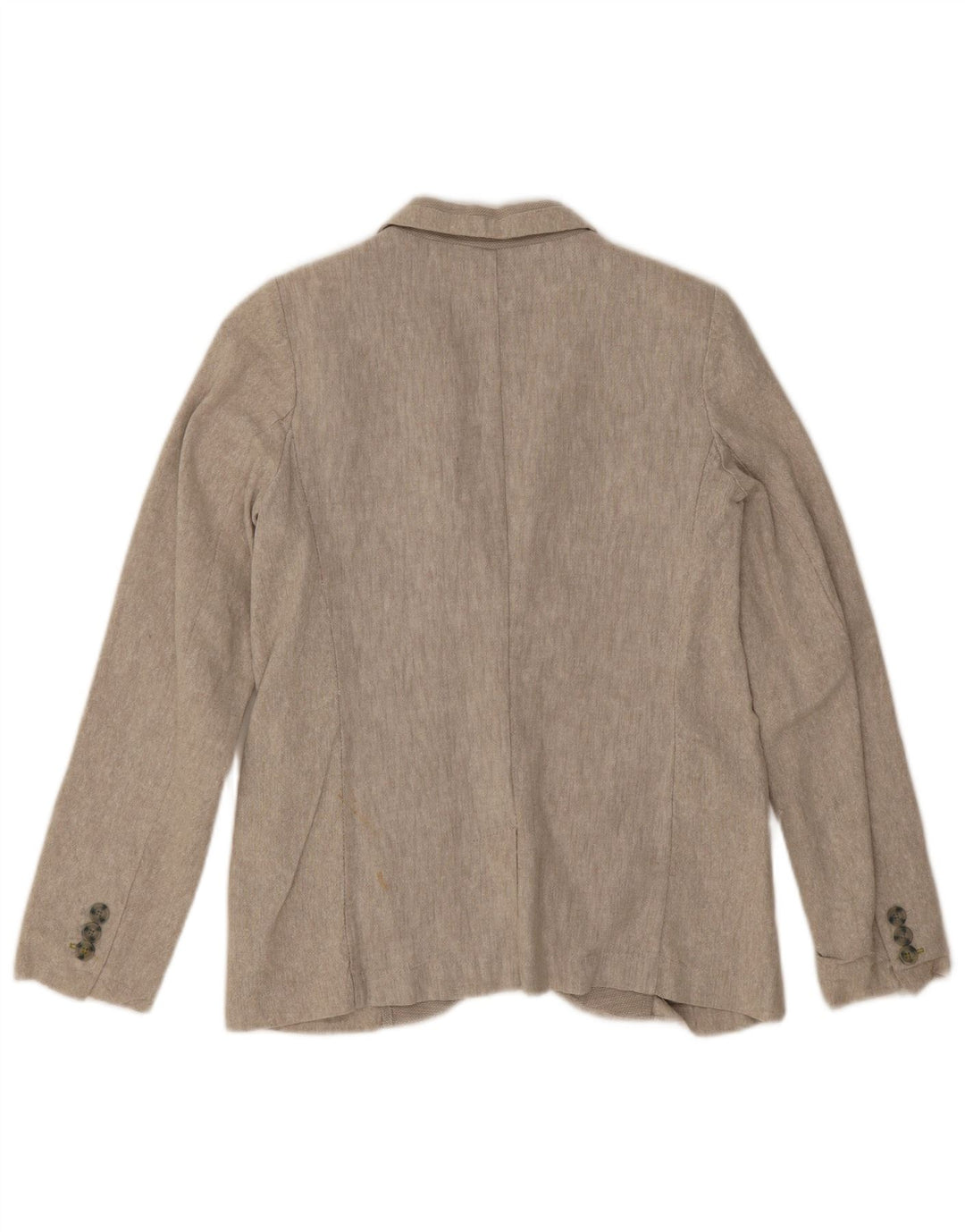 Zara Boys 2 Button Blazer Jacket 11-12 Years Beige Linen