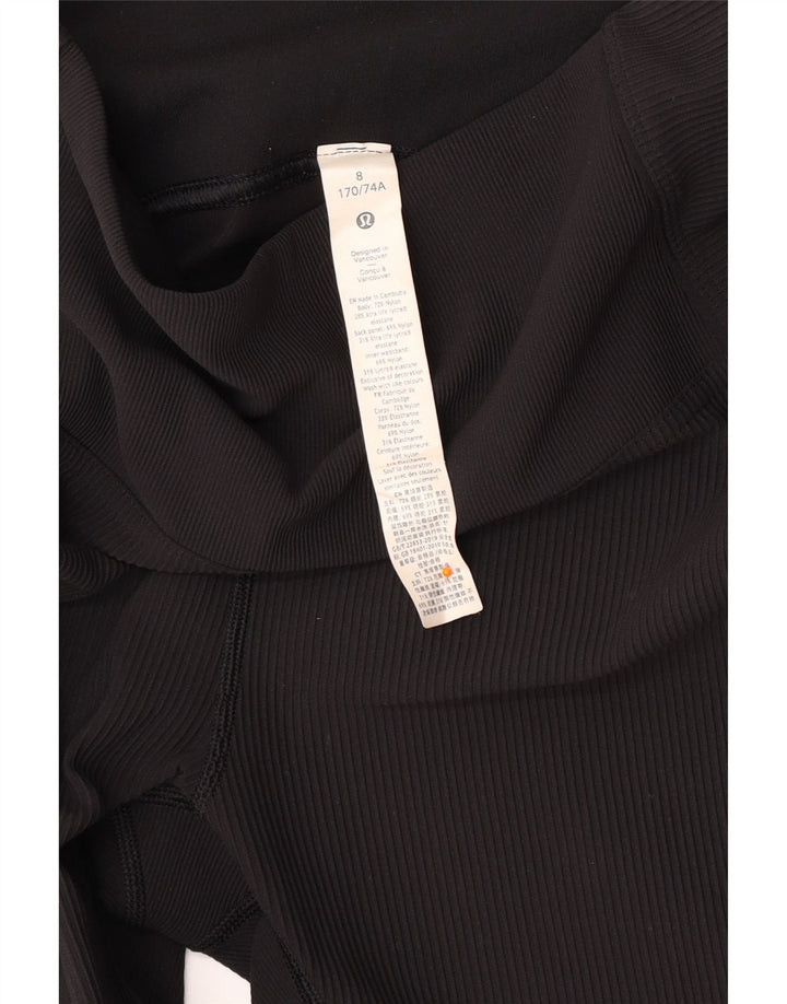 LULULEMON Womens Leggings US 8 Medium  Black Nylon