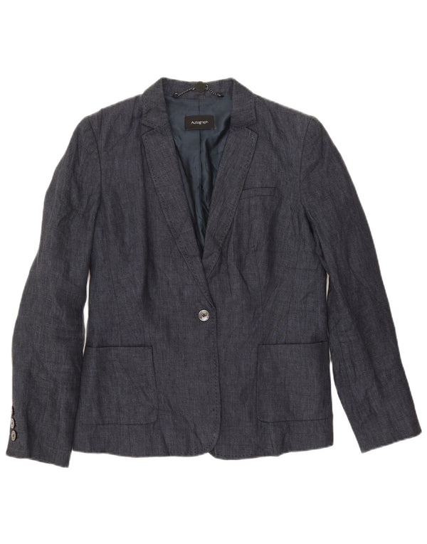 Giacca blazer autografa da donna Marks & Spencer UK 12 medio blu navy
