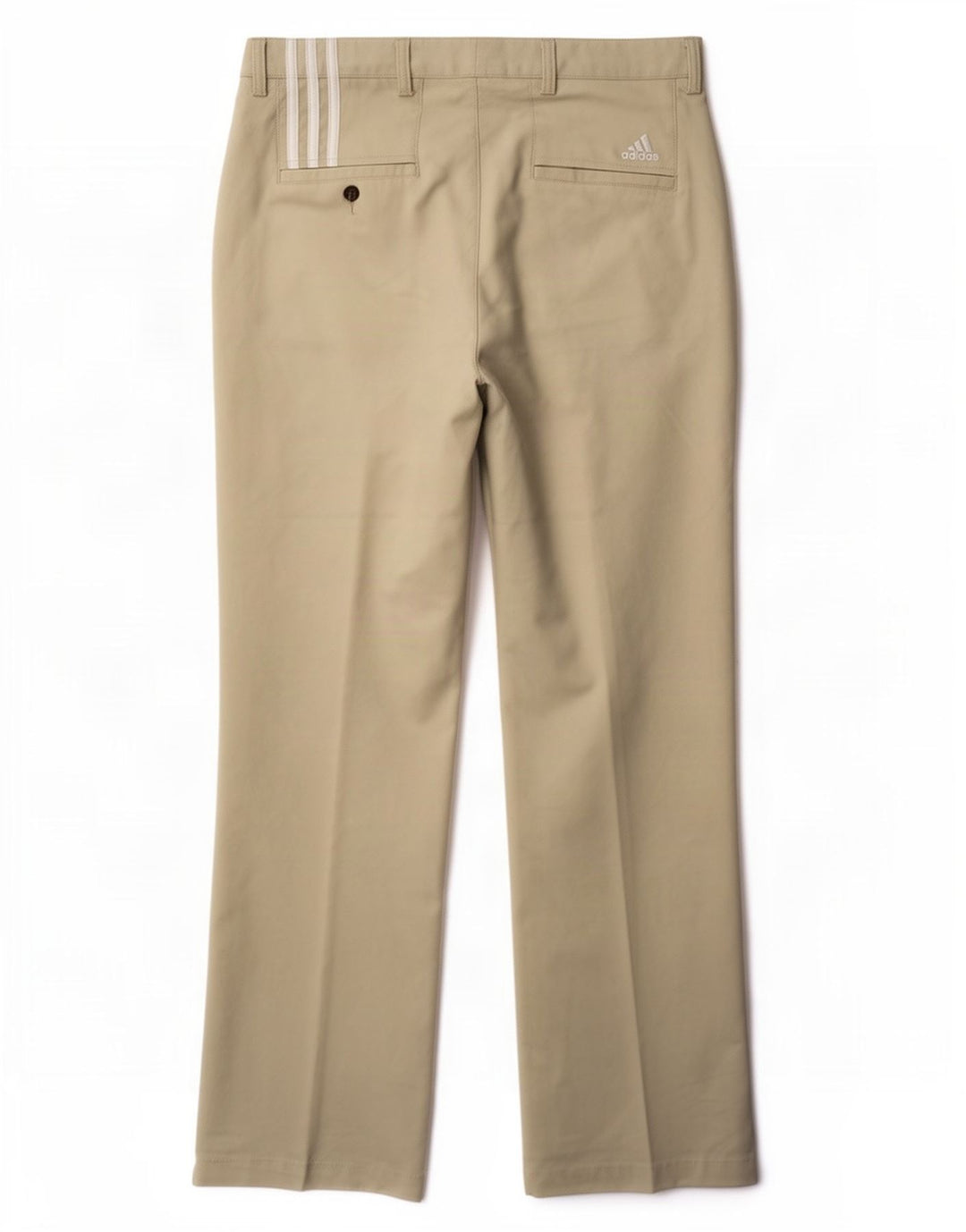 Adidas Mens Climacool Straight Chino Trousers W36 L32 Beige Polyester